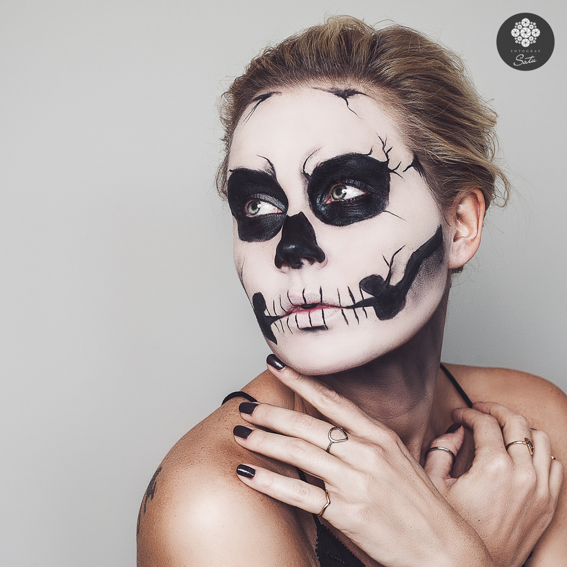 @ fotograf satu knape 2014 kreativ sminkning skelett skeleton