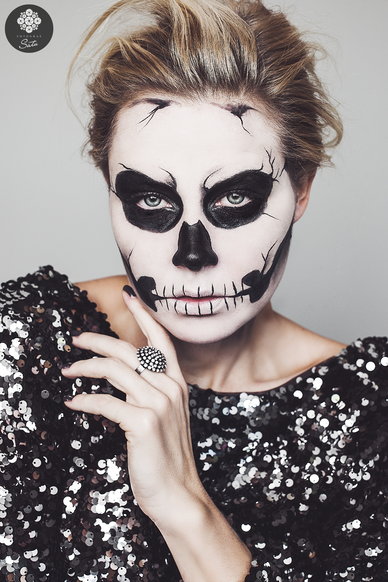 @ fotograf satu knape 2014 kreativ sminkning skelett skeleton