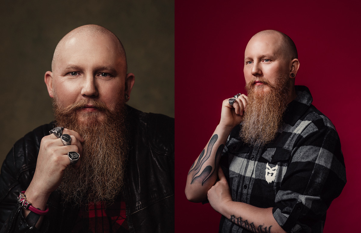 Jimmy från Bearded Villains fotograferad av Satu Knape fotograf i Linköping